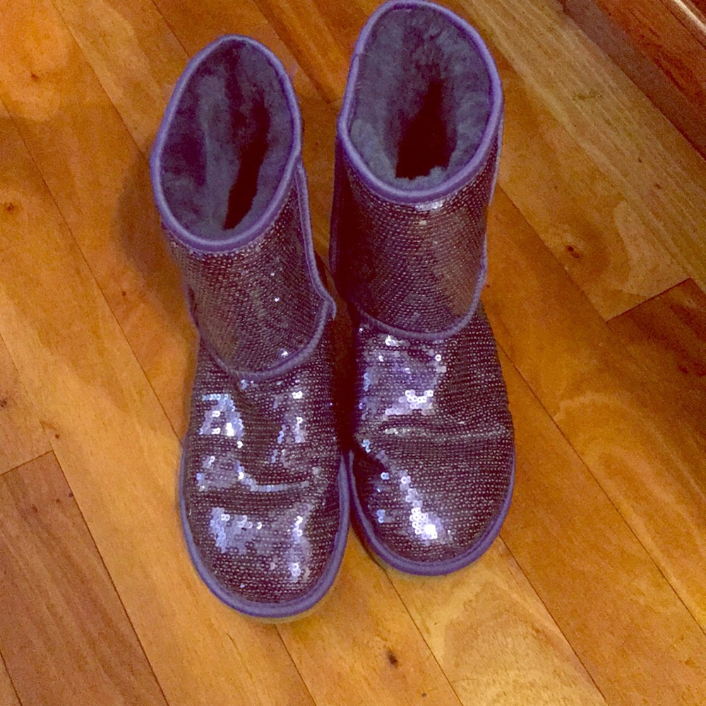 Purple Sparkly UGGs